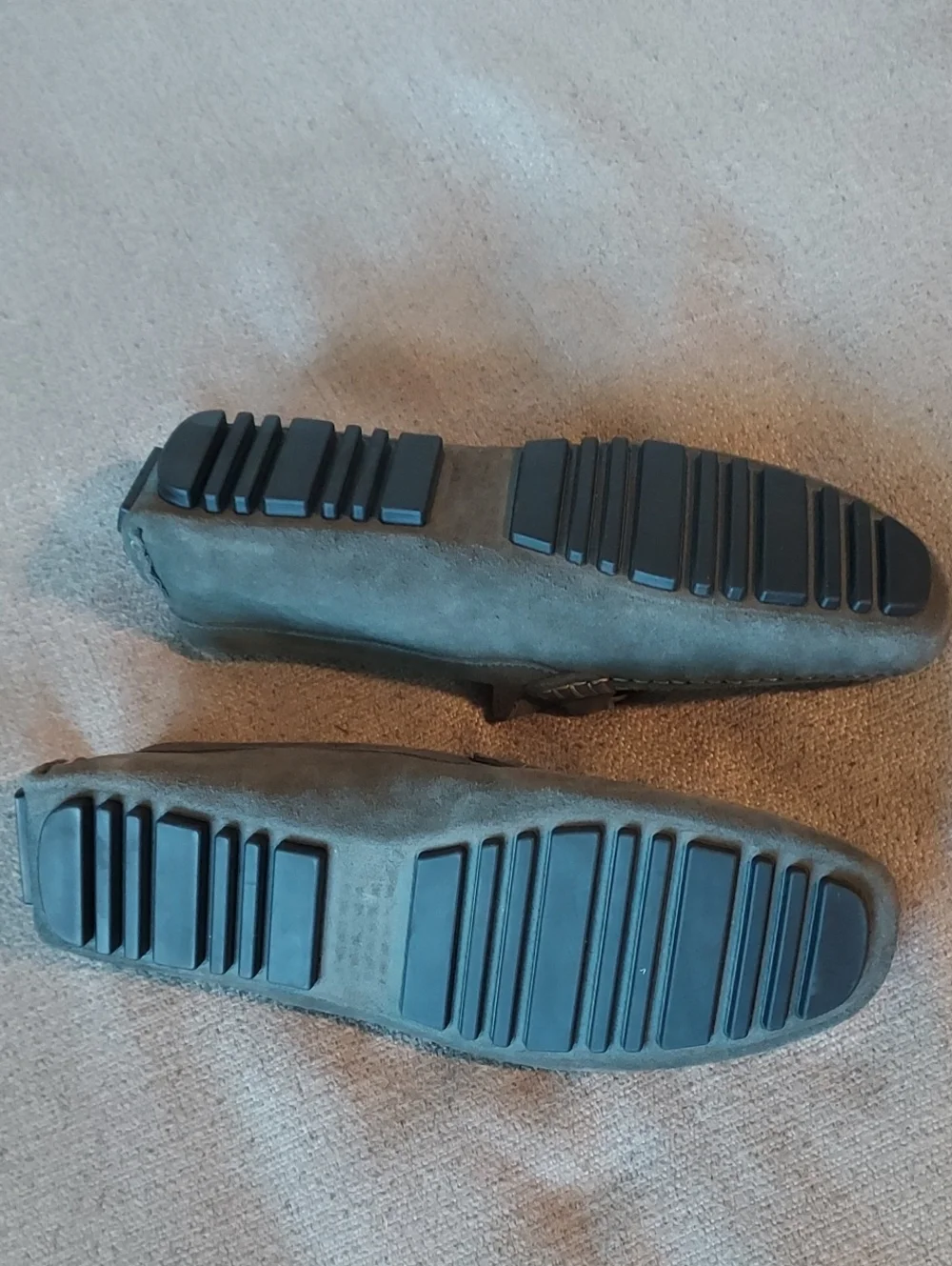 Nordstrom Men’s Gray Suede Bit-Detail Slip-On Business Casual Loafers Sz 10.5